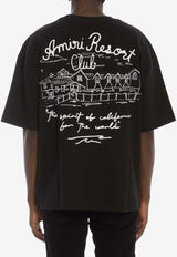 Amiri Resort Club Crewneck T-shirt Black AMJYTE1063--BLACK