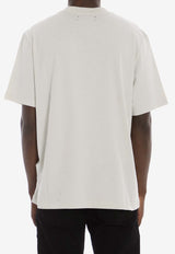 Amiri Staggered Logo T-shirt Cream AMJYTE1078--BIRCH