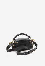 Chloé Small Leather Camera Top Handle Bag Black CHC24AS534-N83-001