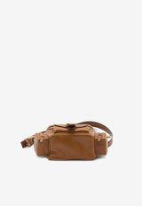 Chloé Small Shiny Leather Camera Bag Brown CHC24AS534-N83-26M