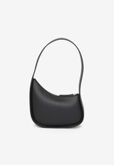 The Row Half Moon Leather Shoulder Bag Black W1249-L52-BLPL