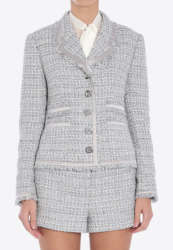 Dolce & Gabbana Classic Single-Breasted Blazer Gray F27DIT-FQOAB-S8100