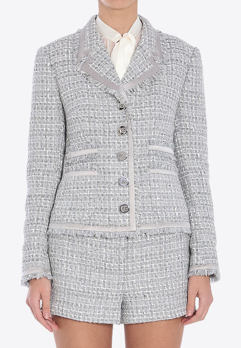 Dolce & Gabbana Classic Single-Breasted Blazer Gray F27DIT-FQOAB-S8100