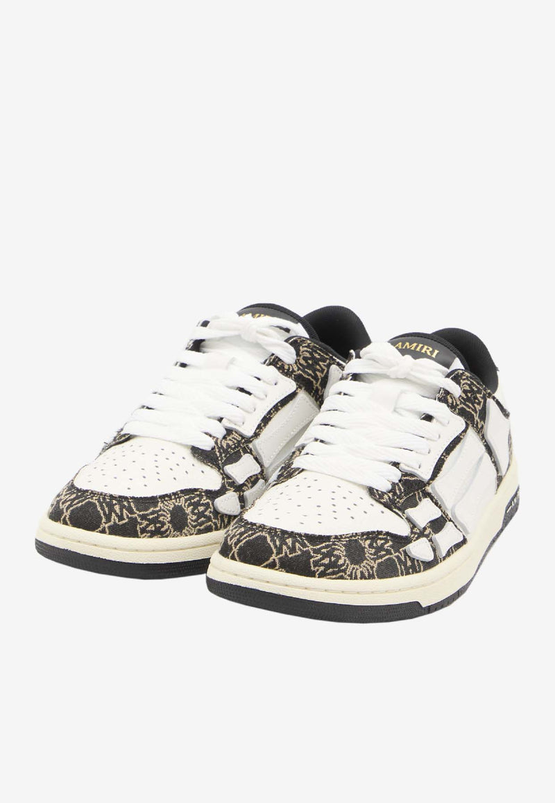 Amiri Skel-Top Leather Sneakers Multicolor AMFOSR1111--BLACK