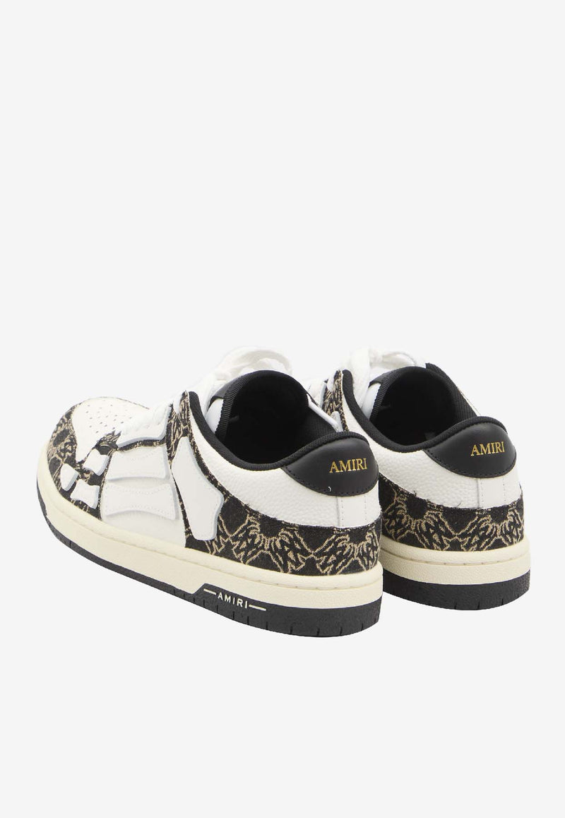 Amiri Skel-Top Leather Sneakers Multicolor AMFOSR1111--BLACK