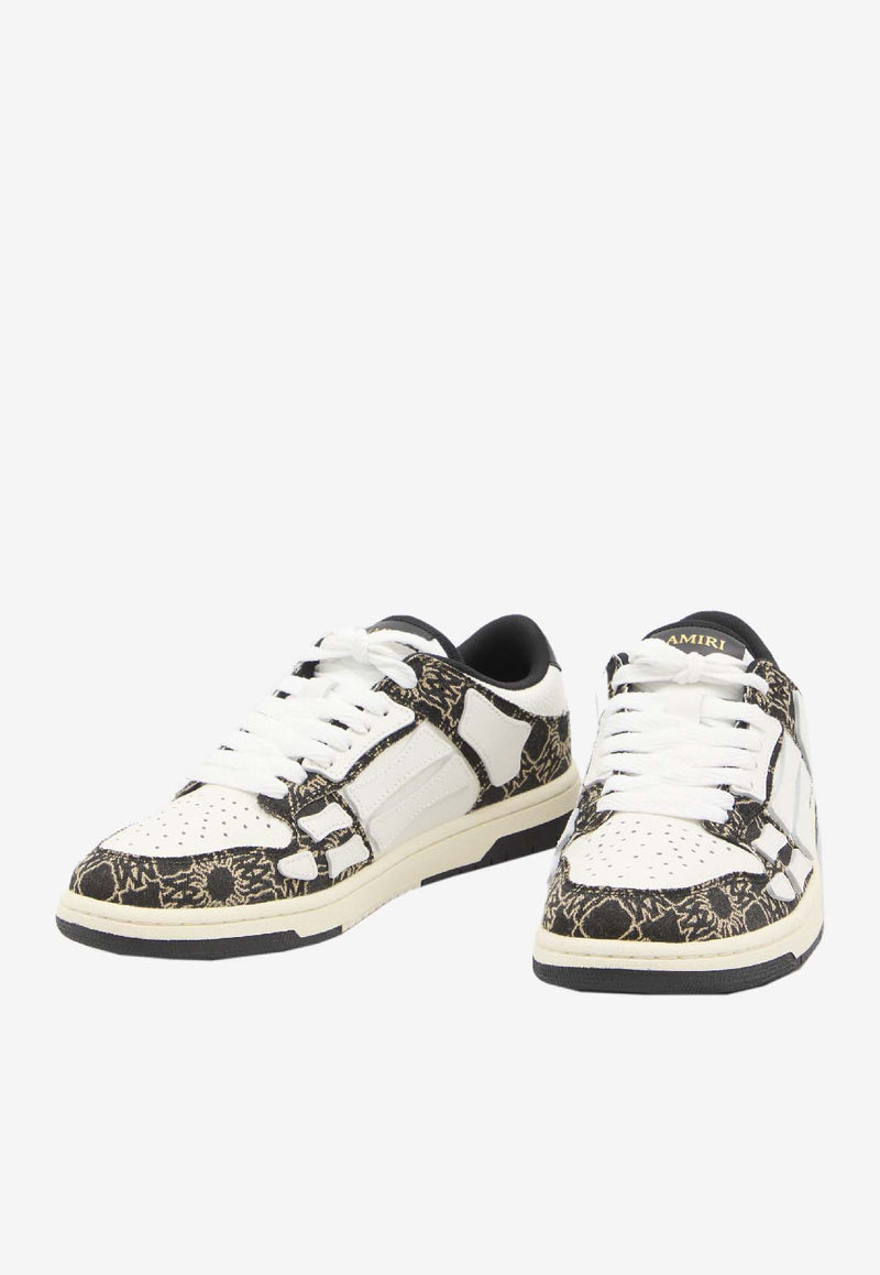 Amiri Skel-Top Leather Sneakers Multicolor AMFOSR1111--BLACK