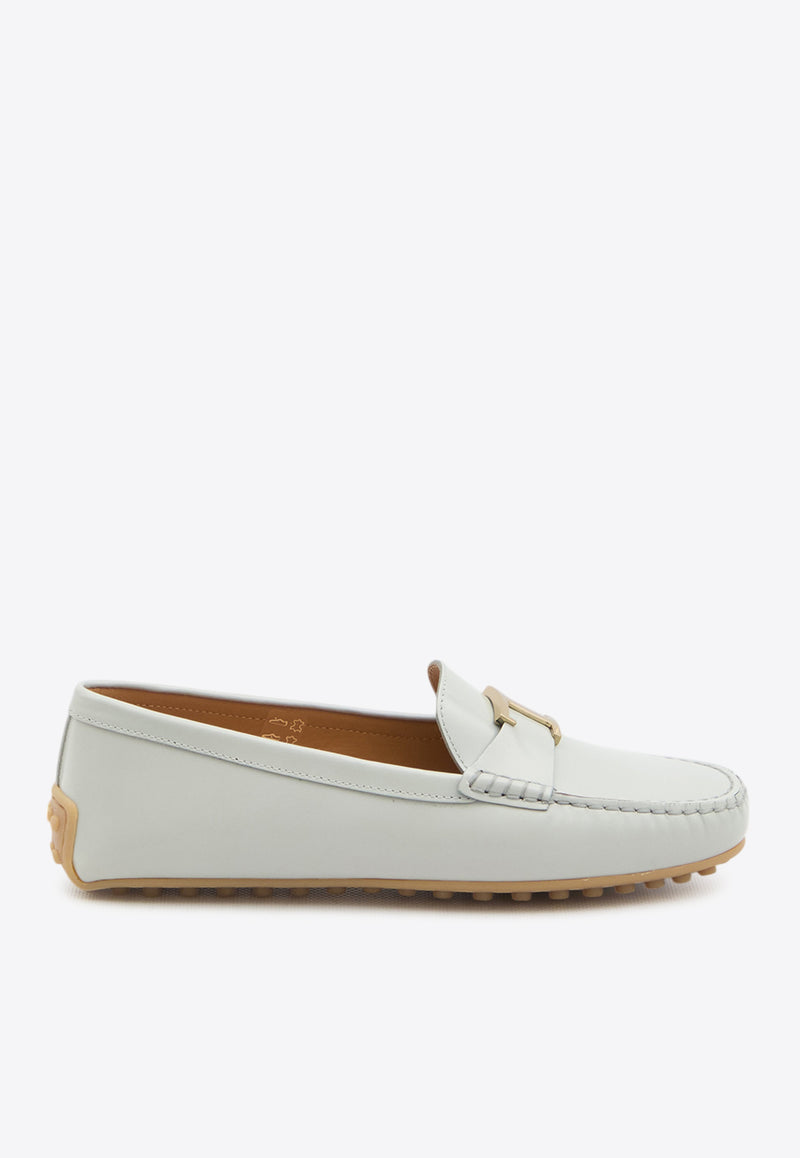 Tod's City Gommino Leather Loafers Gray XXW10L0IZ00-U14-B210
