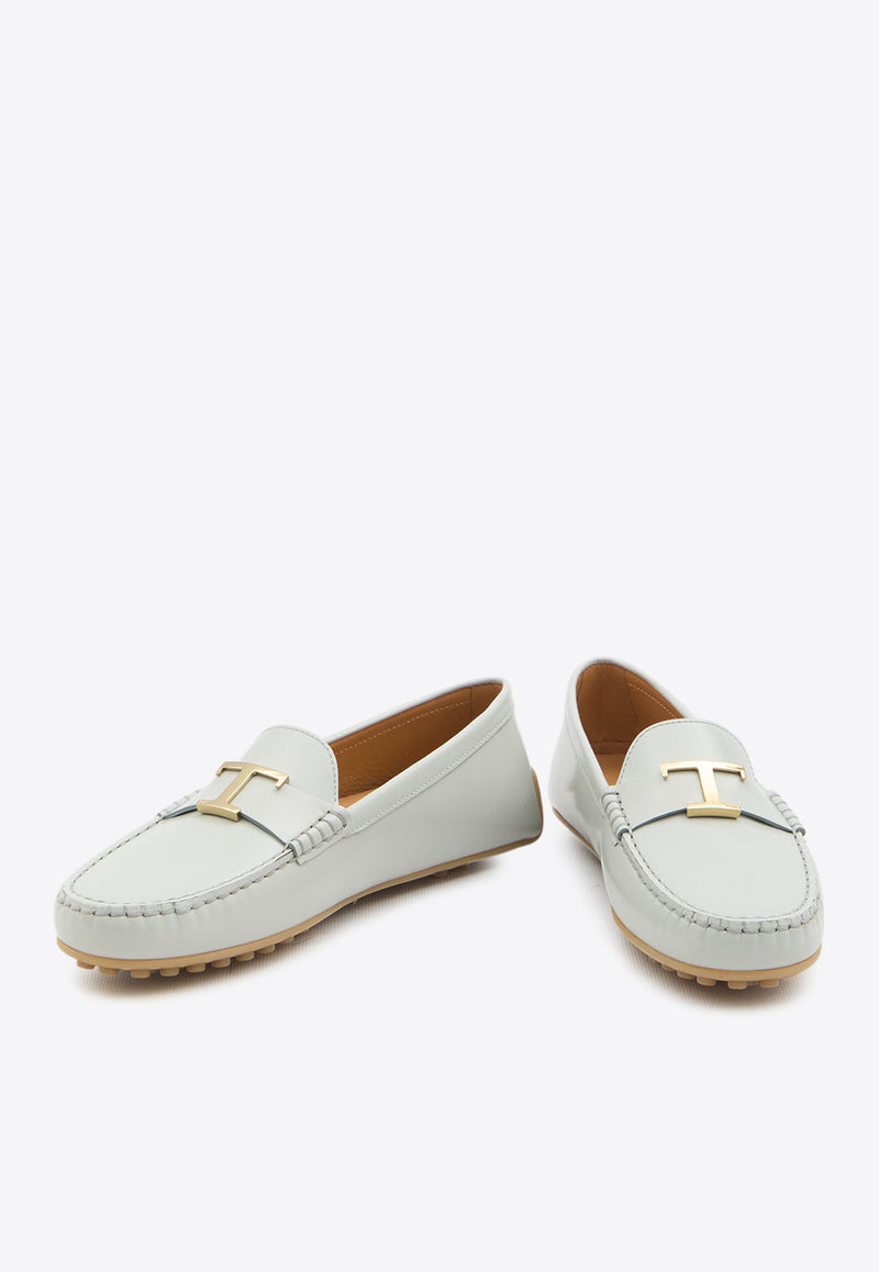 Tod's City Gommino Leather Loafers Gray XXW10L0IZ00-U14-B210
