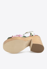 Dolce & Gabbana Keira 130 Floral Jacquard Platform Sandals Multicolor CZ0322-A6P73-HA5KT