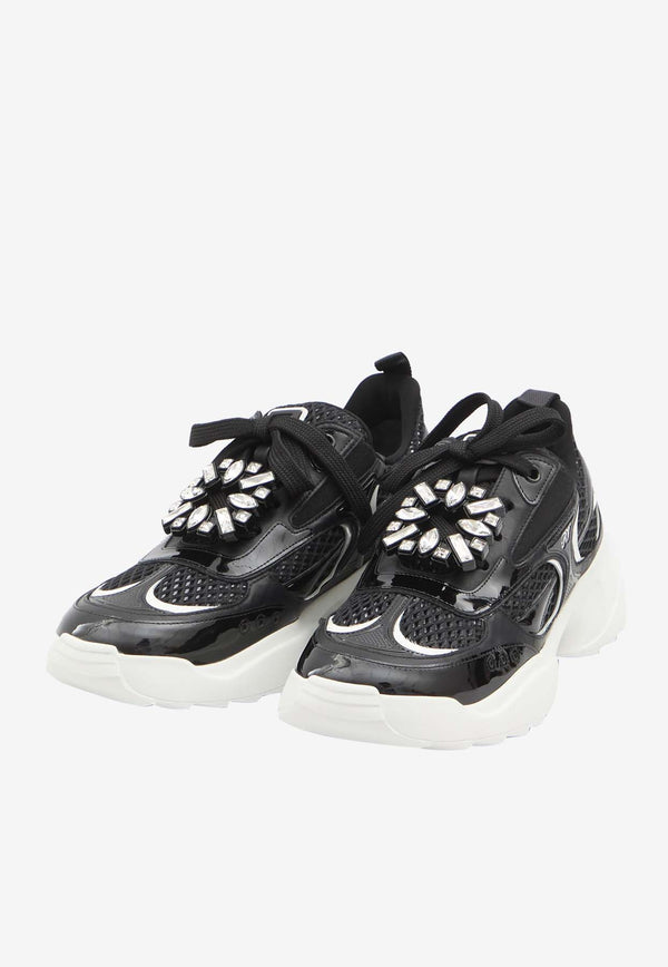 Roger Vivier Viv' On The Run Sneakers  Black RVW75640980U9C0--XCZ