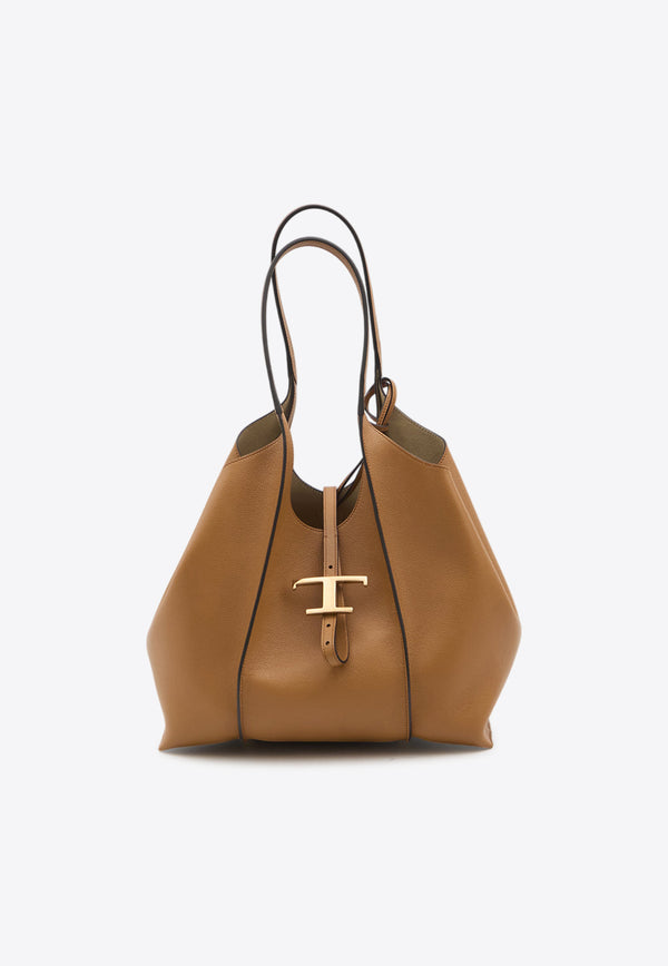 Tod's Small T Timeless Tote Bag Brown XBWTSBA0200-Q8E-S410