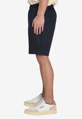 AMI PARIS Essential Bermuda Shorts Blue HS0303-CO0103-4011