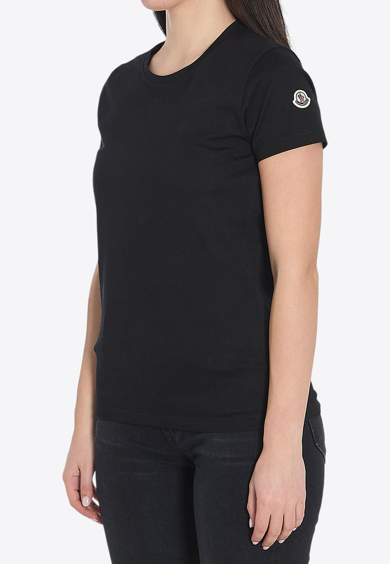 Moncler Logo Patch Crewneck T-shirt Black 8C73200-V8058-999