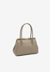 Dolce & Gabbana Marlene Everyday Grained Leather Shoulder Bag Beige BB7734-A3G19-8I399