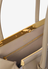 Dolce & Gabbana Marlene Everyday Grained Leather Shoulder Bag Beige BB7734-A3G19-8I399