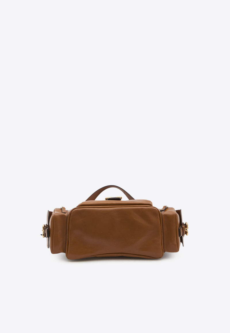 Chloé Camera Leather Top Handle Bag Brown CHC24AS533N83--26M