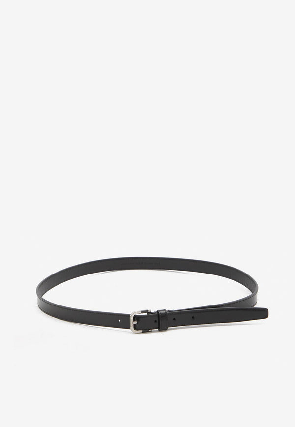 Saint Laurent Resin-Insert Leather Belt Black 819806-AADWO-1000