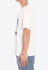 Valentino Chez Logo Print T-shirt White 6V3MG16P-AQ9-A03