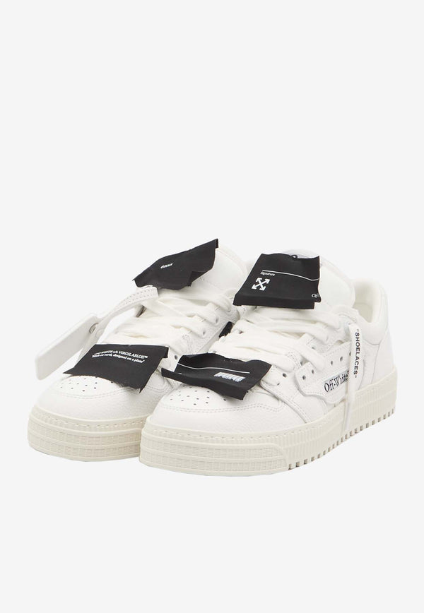 Off-White 3.0 Off Court Leather Low-Top Sneakers White OMIA29KC99-LEA001-0110