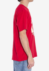 Valentino Chez Logo Print T-shirt Red 6V3MG16P-AQ9-157
