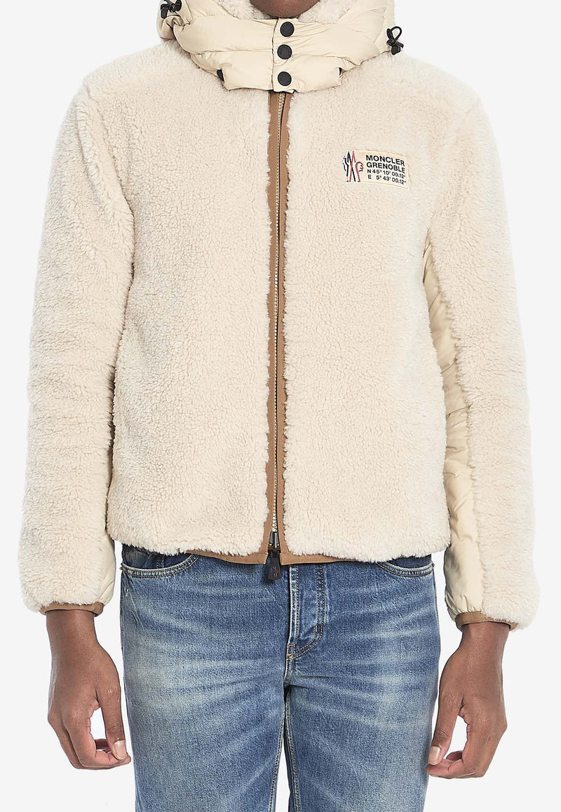 Moncler Grenoble Wengi Reversible Zip-Up Down Jacket Cream 1A00033-899PO-215