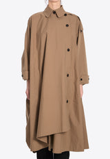 Aralia Asymmetric Trench Coat Beige 8371-W3478-WNT