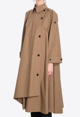 Aralia Asymmetric Trench Coat Beige 8371-W3478-WNT