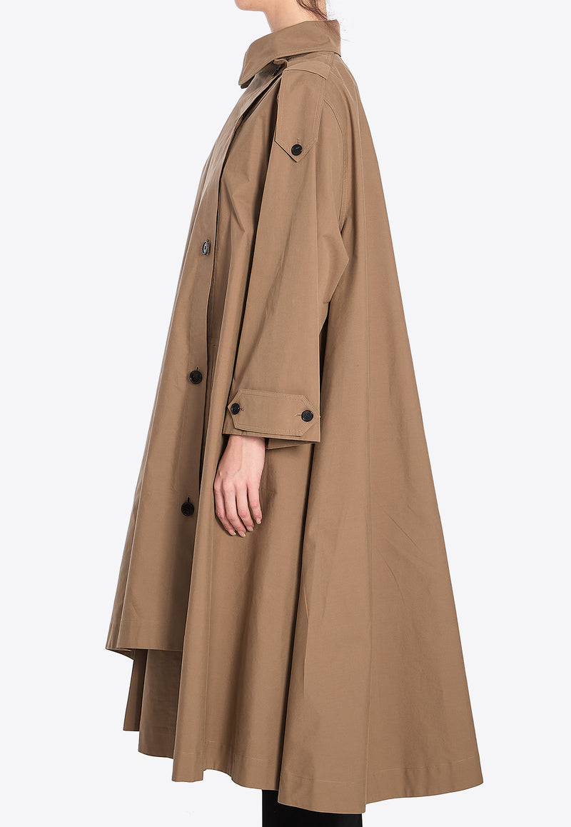 Aralia Asymmetric Trench Coat Beige 8371-W3478-WNT