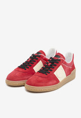 Valentino Upvillage Low-Top Suede Sneakers Red 6Y2S0H77-LAL-RJA