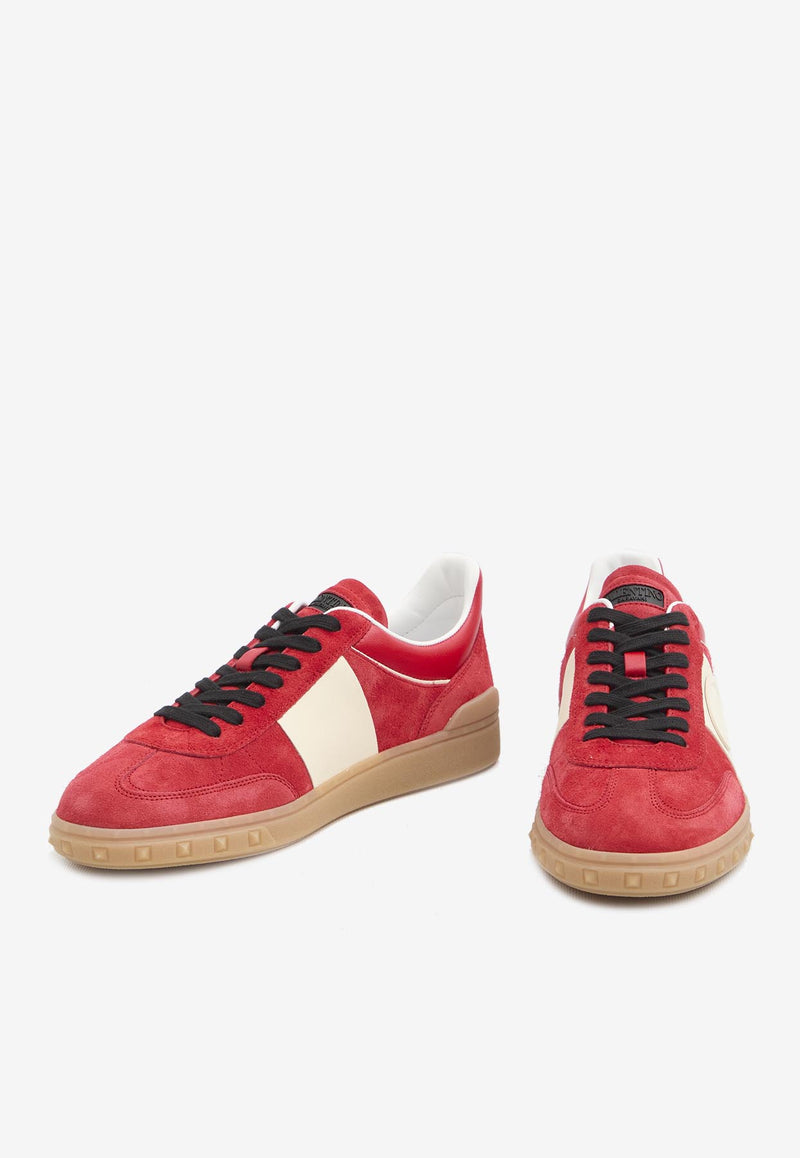 Valentino Upvillage Low-Top Suede Sneakers Red 6Y2S0H77-LAL-RJA