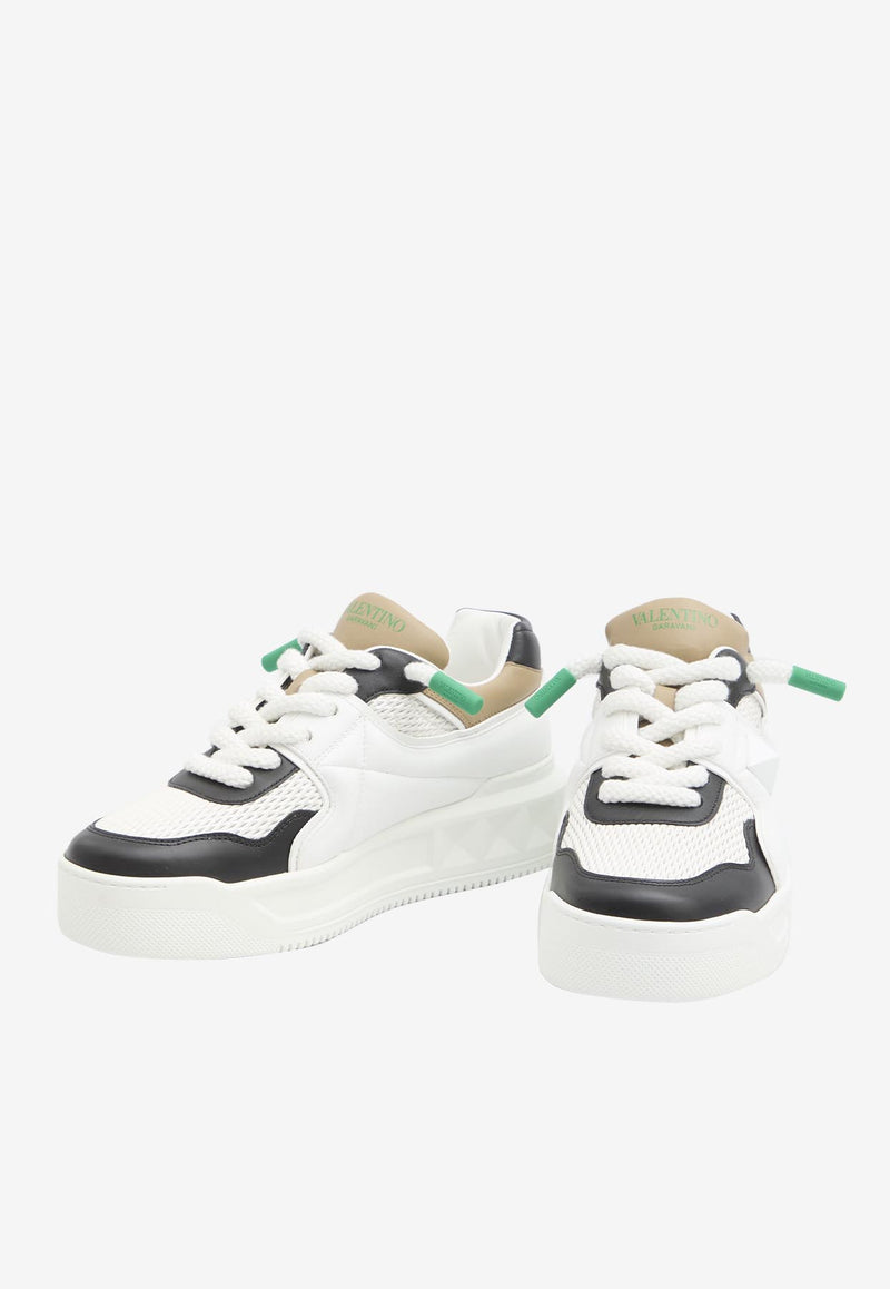 Valentino XL One Stud Low-Top Sneakers White 6Y2S0G37-WWA-RJE