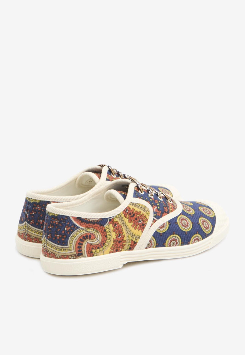 Valentino Bay by Bay Voyage Imaginaire Denim Sneakers Multicolor 6Y2S0J86-RIQ-RHJ