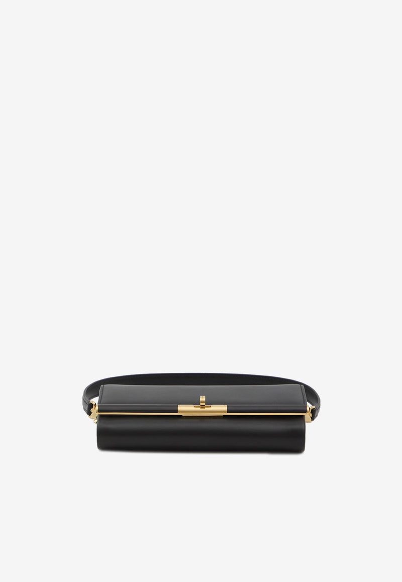 Dolce & Gabbana Marlene Grained Leather Clutch Black BB7756-A3G19-80999