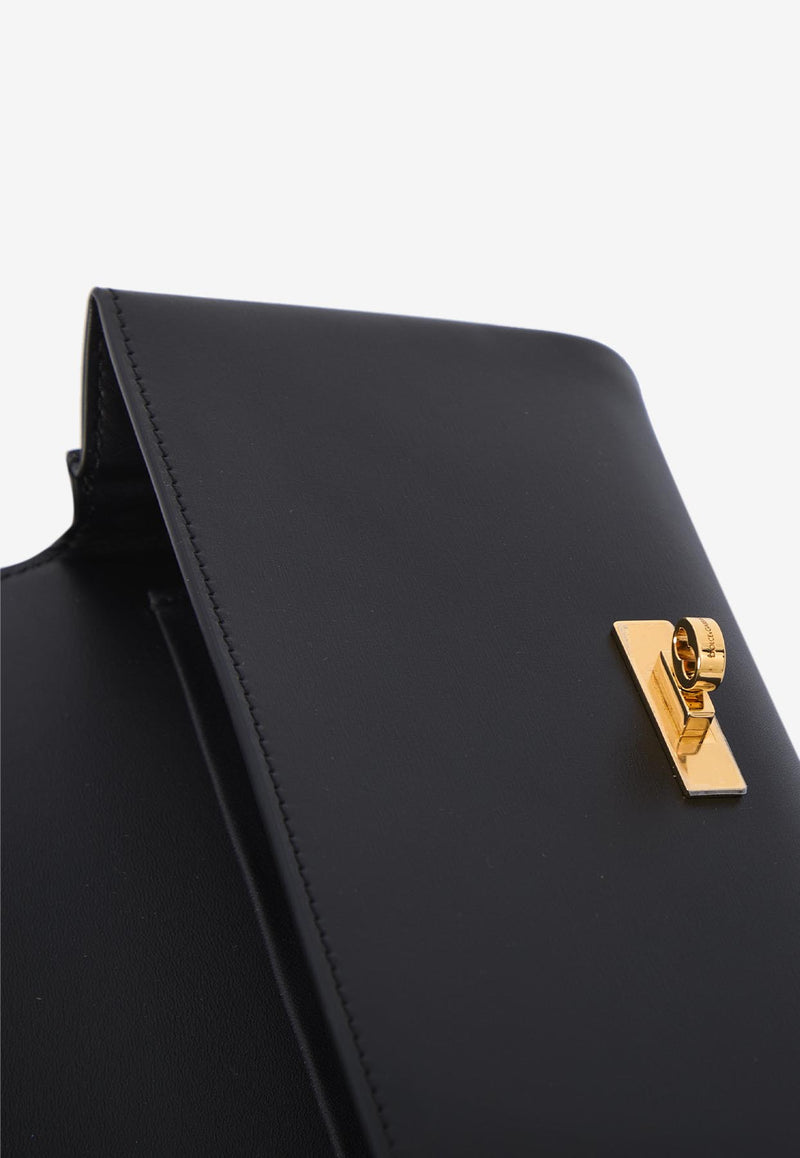 Dolce & Gabbana Marlene Grained Leather Clutch Black BB7756-A3G19-80999