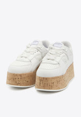 Valentino Freedots XL Leather Platform Sneakers White 6W2S0IG5-NGG-0BO