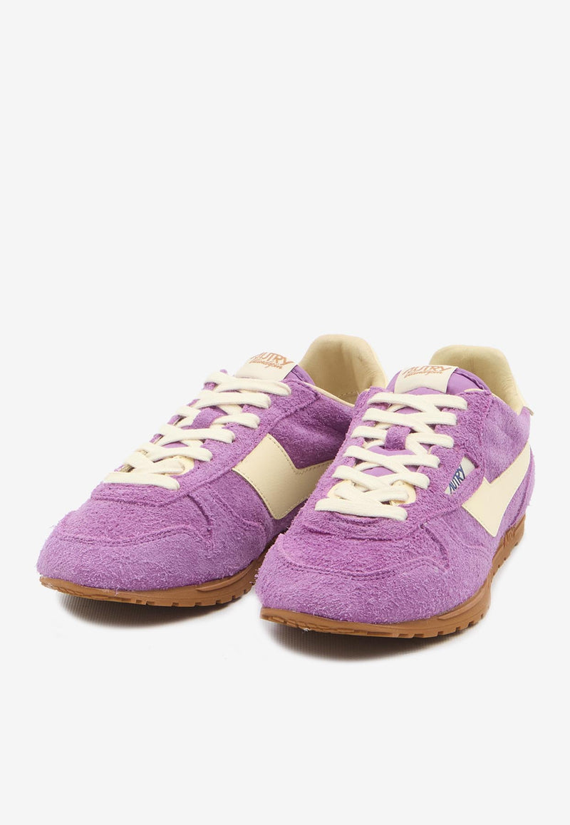 Autry Windspin Suede Low-Top Sneakers Purple WSLW-UB-14