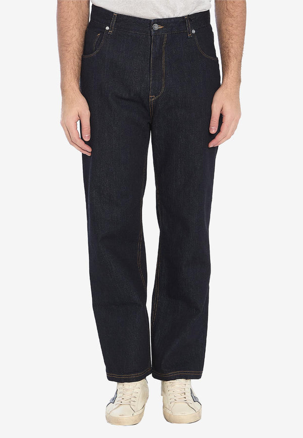 Fendi Crest Straight-Leg Jeans Blue FLP285-AUAD-F1GXH