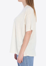 The Row Jockton Silk Blend T-shirt White 8874-Y901-WHT