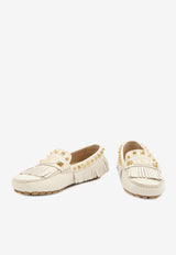 Valentino Plaster Caster Leather Loafers  Cream 6W2S0LL2-FFW-098