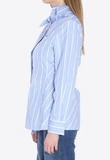 Jacquemus The Pablo Asymmetric Striped Shirt Blue 243SH062-1691-3EV