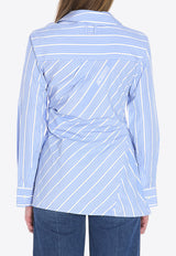 Jacquemus The Pablo Asymmetric Striped Shirt Blue 243SH062-1691-3EV