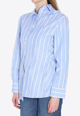 Jacquemus The Pablo Asymmetric Striped Shirt Blue 243SH062-1691-3EV