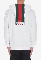 Gucci Signature Web Hooded Sweatshirt White 814900-XJG2U-9074
