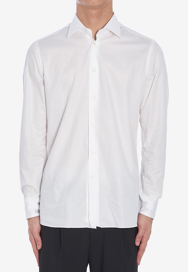 Borriello Napoli Spaccanapoli Long-Sleeved Shirt White 14012 Spacca--BIA