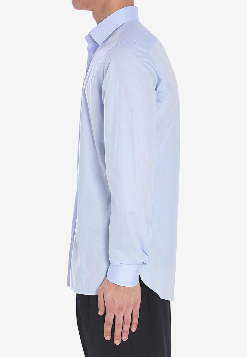 Borriello Napoli Spaccanapoli Long-Sleeved Shirt  Light Blue 14018--CELESTE