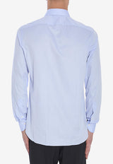 Borriello Napoli Spaccanapoli Long-Sleeved Shirt  Light Blue 14018--CELESTE