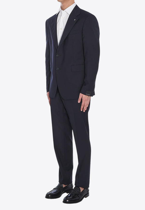 Tagliatore Wool Single-Breasted Suit Blue 2FNJ22B01-060004-B5083