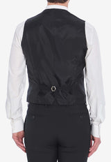 Tagliatore Virgin Wool Waistcoat Black GFBK05A-060001-N5012