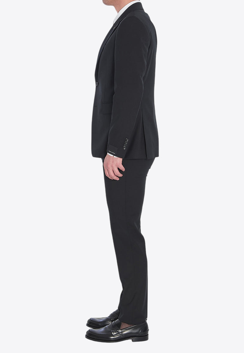 Tagliatore Wool Single-Breasted Suit Black 2FNJ22B01-060004-N5082