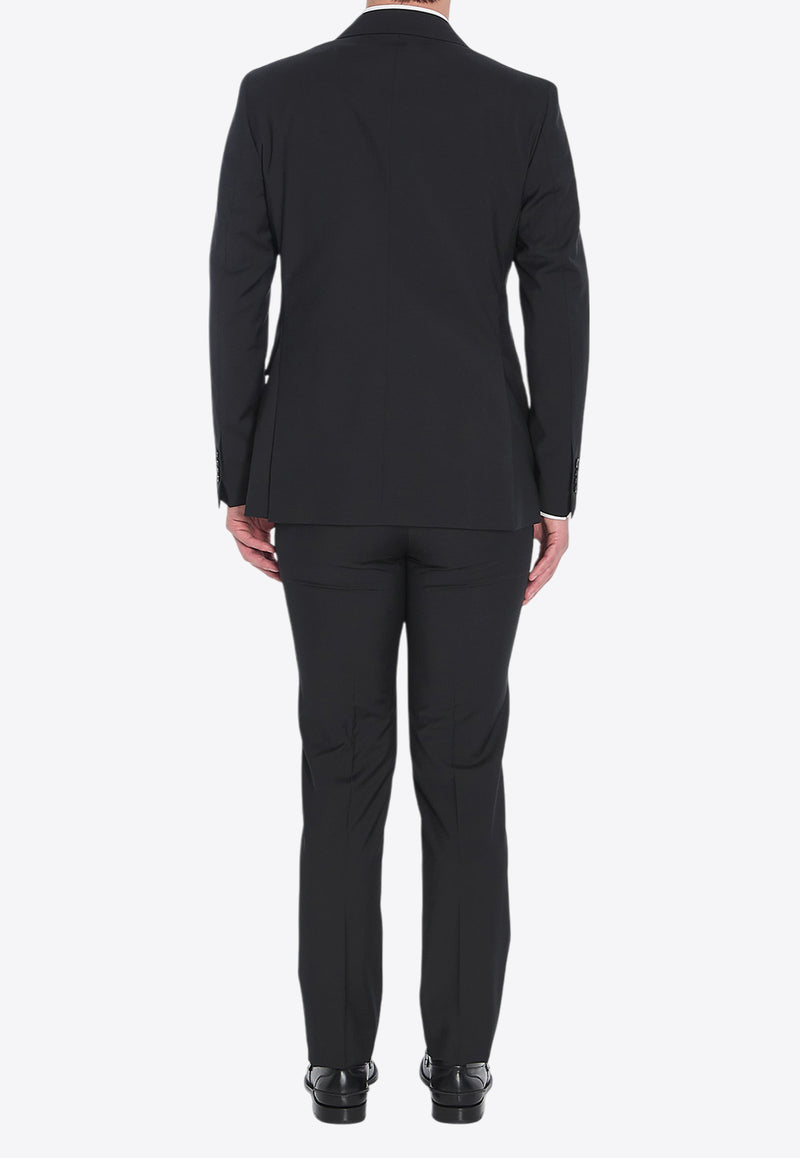 Tagliatore Wool Single-Breasted Suit Black 2FNJ22B01-060004-N5082